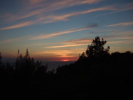 Solnedgang midsommer